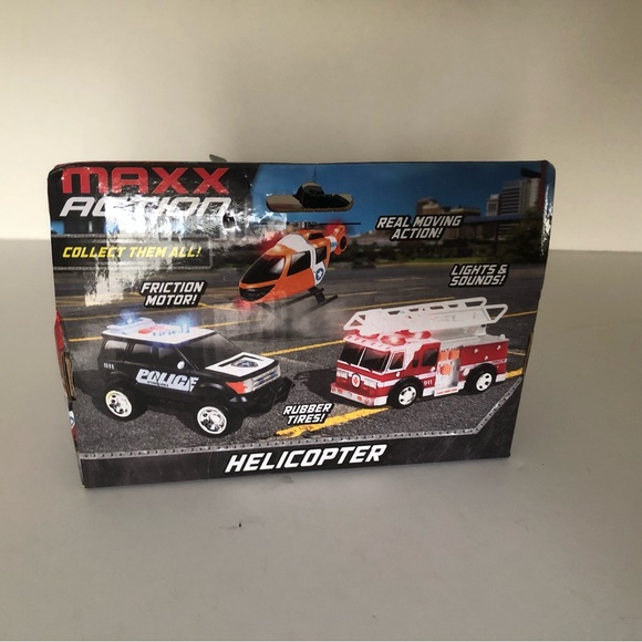 Maxx Action Helicopter Vehicle Toy Light Up Sounds Motion NWT - Picture 2 of 2